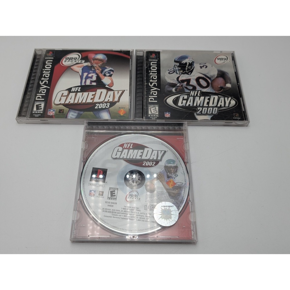 NFL GameDay Lot 2000, 2002,  2003 /  PlayStation 1 PS1 / CIB Complete
